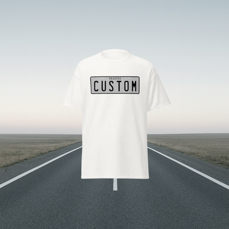 RegoTee — Custom (White) Plate Tee